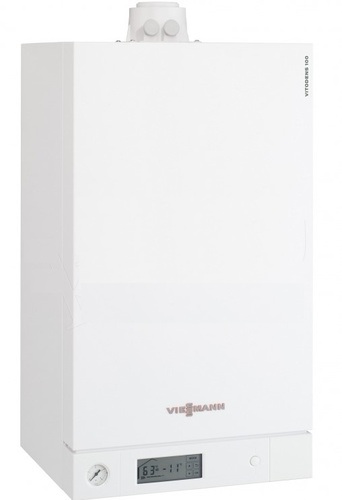 Конденсационный газовый котел Viessmann Vitodens 100-W WB1C148 26, 26 кВт (двухконтурный, турбо) - фото